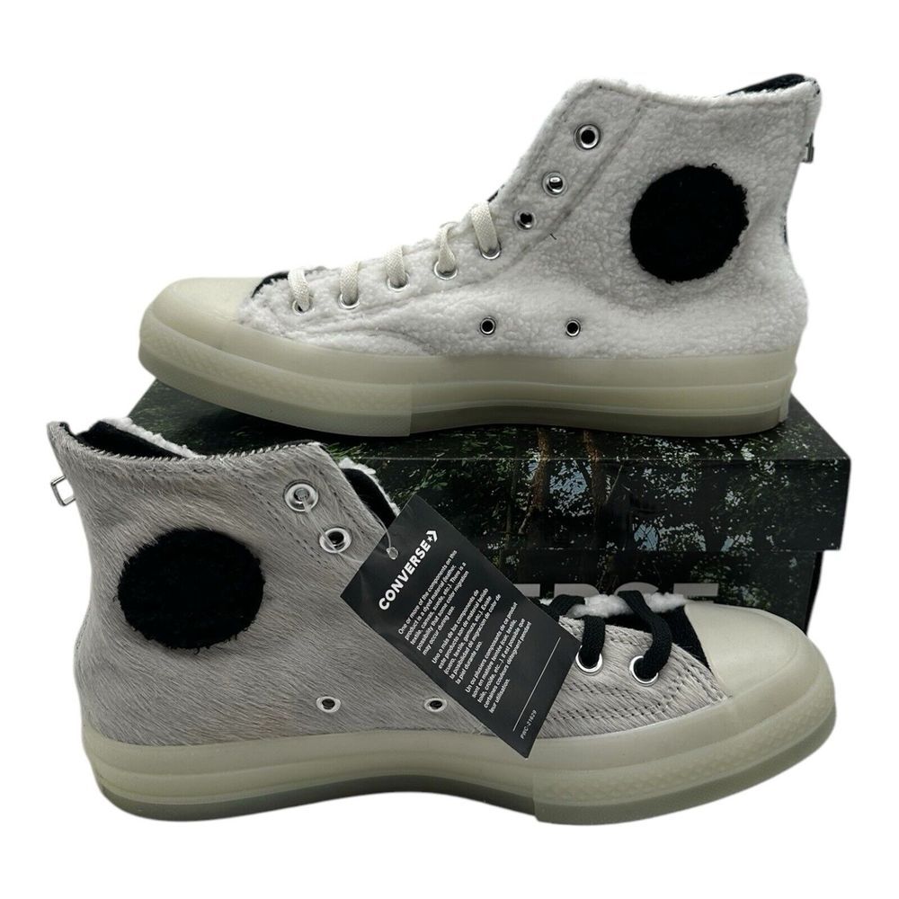 Converse CLOT x Chuck 70 High Giant Panda Shoes Mens 8 Womens 10 Black White‎